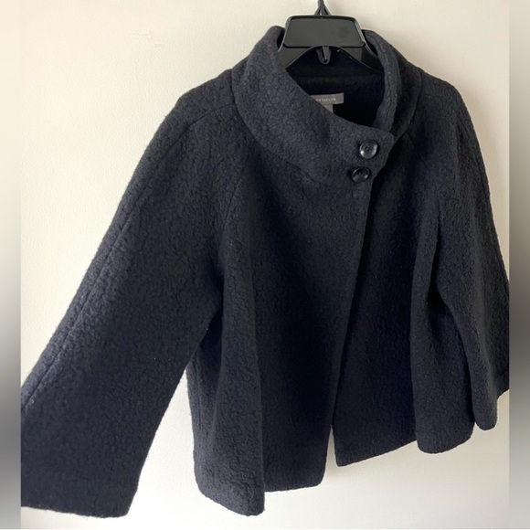 Ann Taylor Black Wool Bolero/Cape Jacket. Size Medium. Excellent  condition - Picture 4 of 12